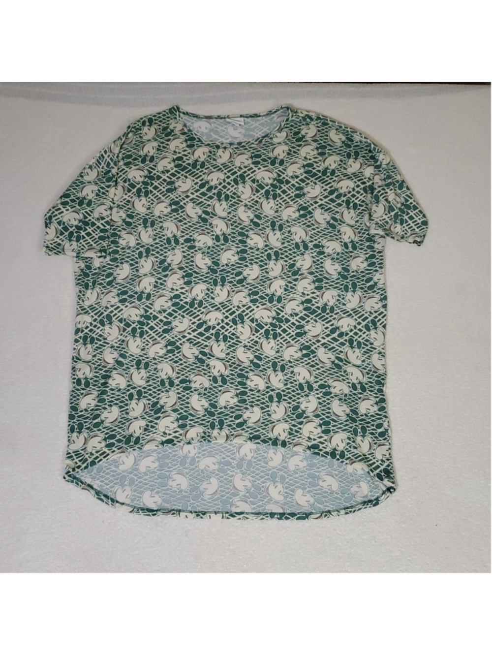 Lularoe Classic Shirt Size Large Mickey Mouse All-Over Print Disney Women's
